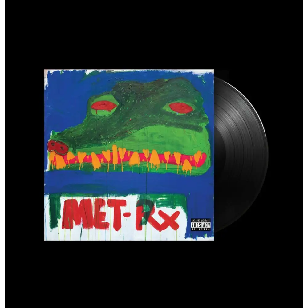 Vinyl record with alligator art.