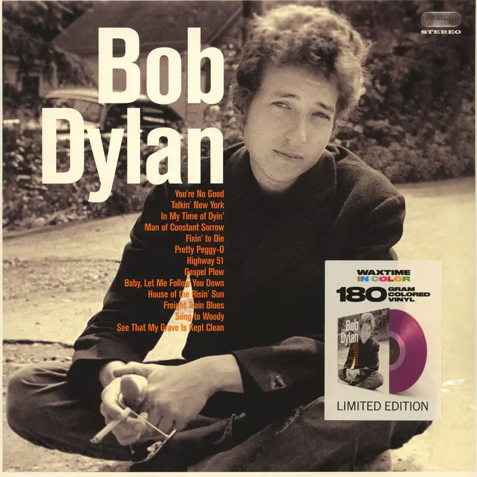 Bob Dylan’s self-titled debut album on colored vinyl.