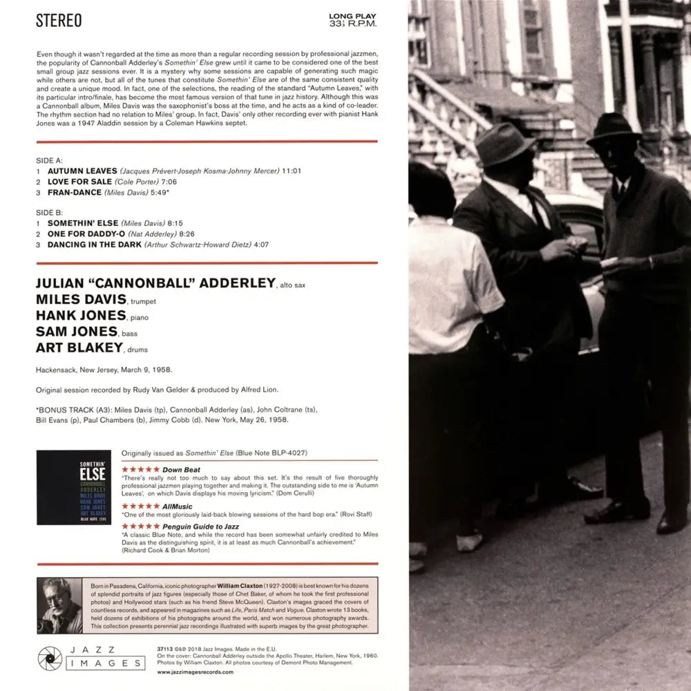 Jazz album cover.