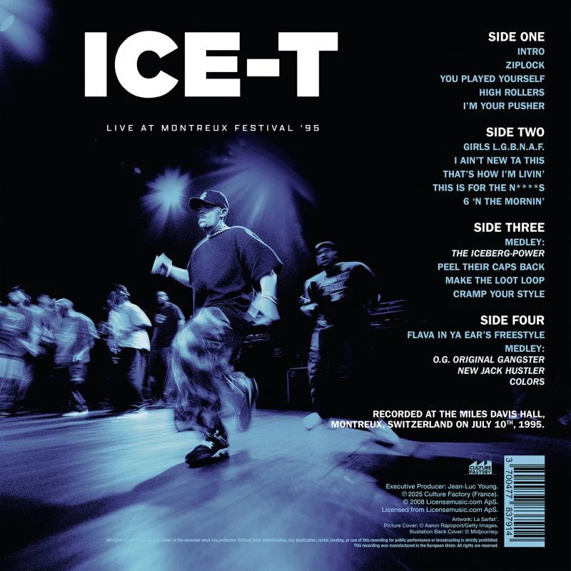 Ice - T - Live At Montreux Festival '95 (2LP Dark Blue & White) (RSD 2025) - 33RPM