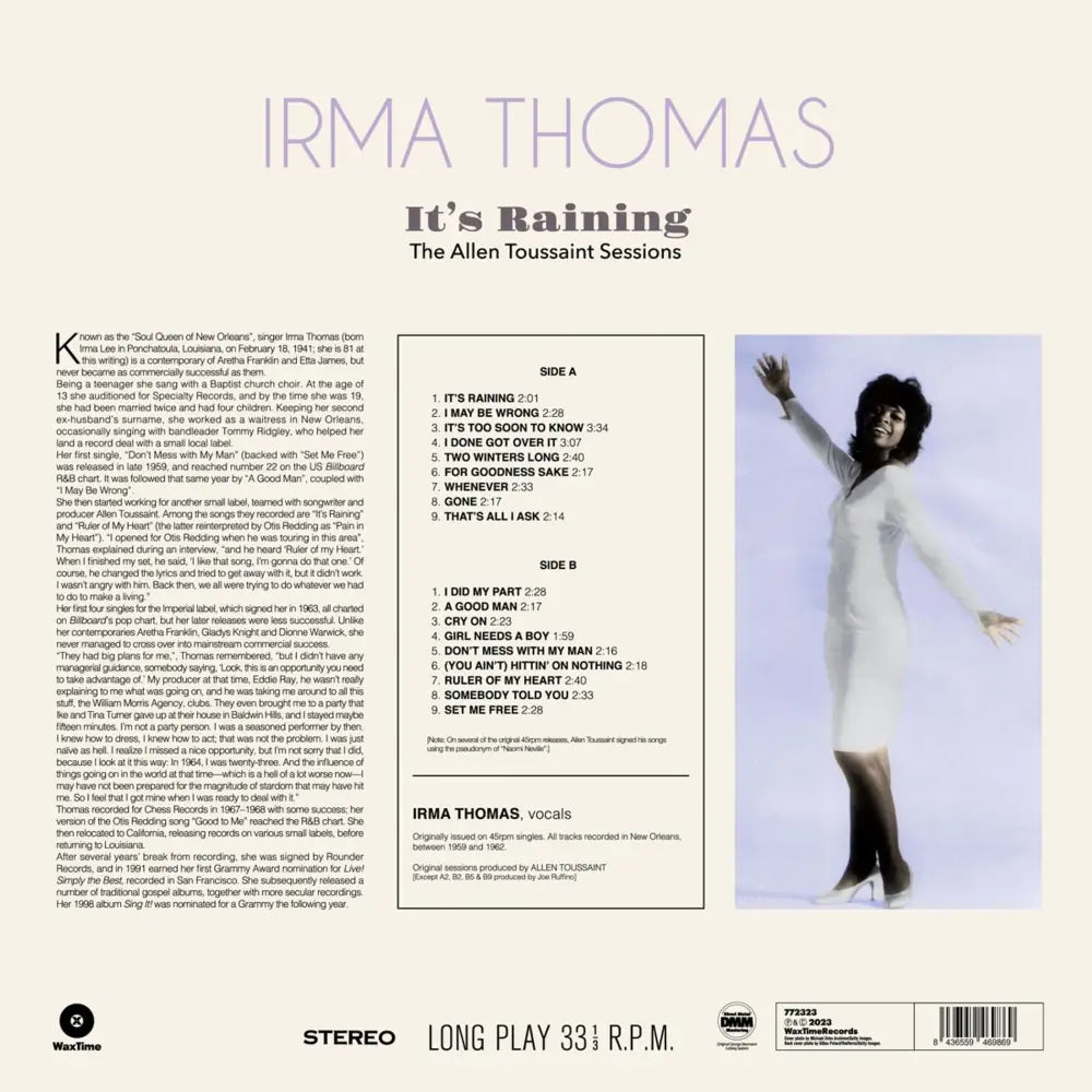Irma Thomas album cover.
