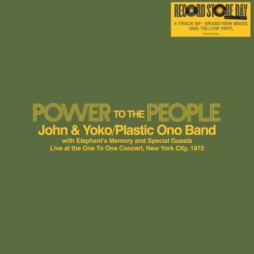 John & Yoko/Plastic Ono Band With Elephant's Memory And Special Guests - Power To The People, Live At The One To One Concert, New York City, 1972 - 33RPM