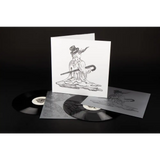 A vinyl record album with a melting snowman illustration.