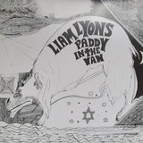 A black and white folk music album cover with an abstract drawing of a creature and text.