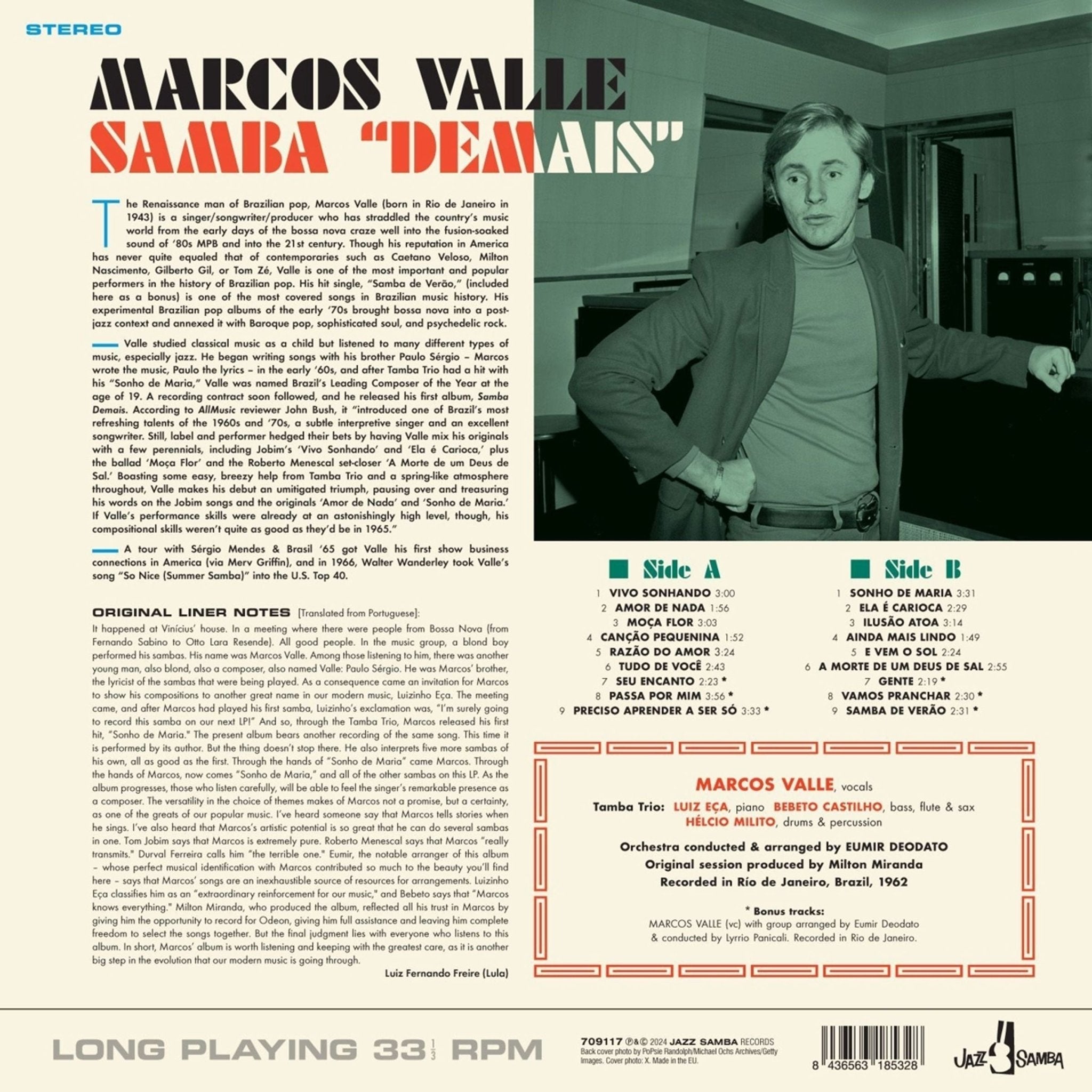 Marcos Valle - Samba Demais - 33RPM