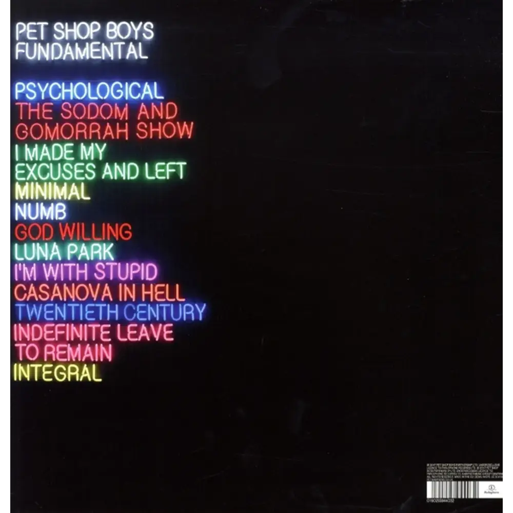 Pet Shop Boys album cover.