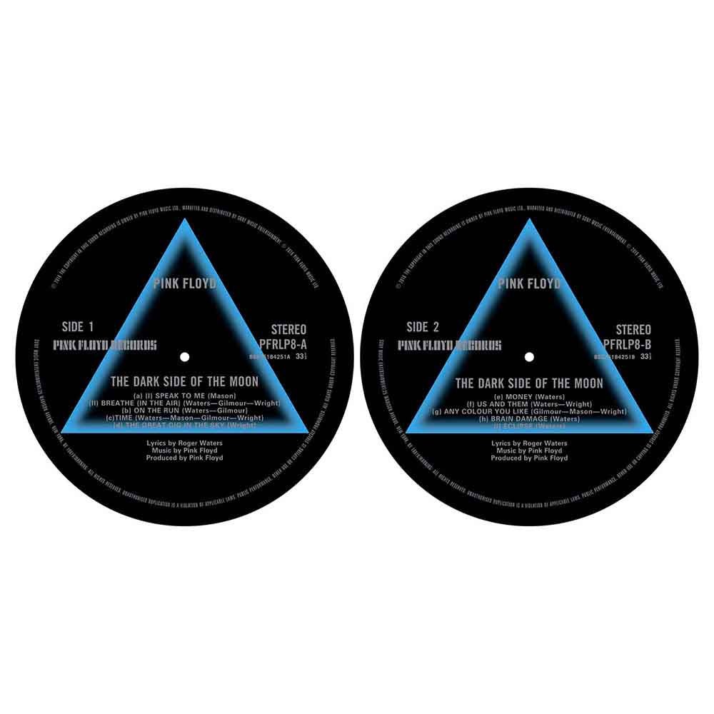 Pink Floyd Turntable Slipmat Set Dark Side of The Moon - 33RPM