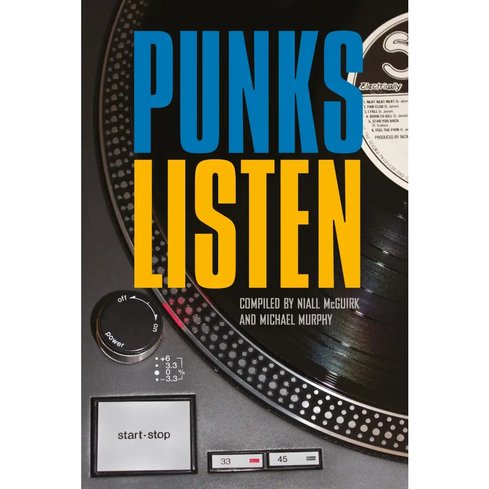 Book cover featuring a turntable.