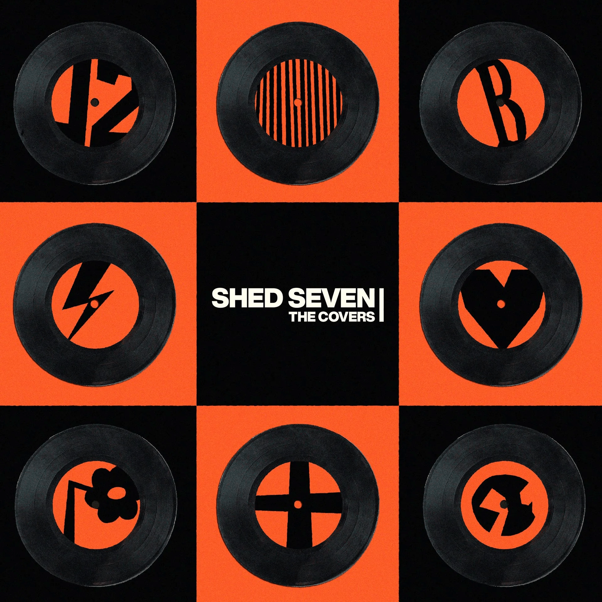 Shed Seven - The Covers / Orange & Black Splatter Vinyl - 33RPM