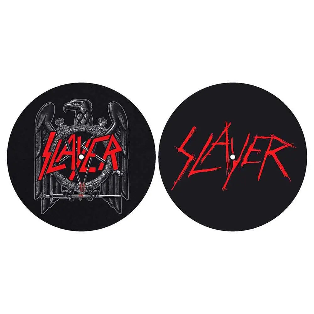 Slayer - Tapis De Platine Vinyle "Eagle/Logo Rayé" Officiel