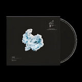 Black album cover featuring a textured, light blue cloud-like design with the title ’fairy’ and artist name ’mia koa’ in white script.