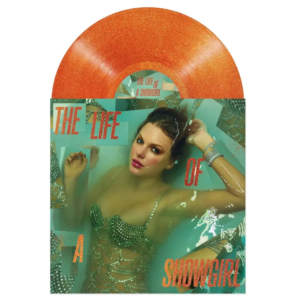Taylor Swift - The life of a Showgirl: Sweat and Vanilla Perfume (Portofino Orange Glitter Vinyl) - Vinyl
