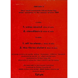 Red cassette tape insert.