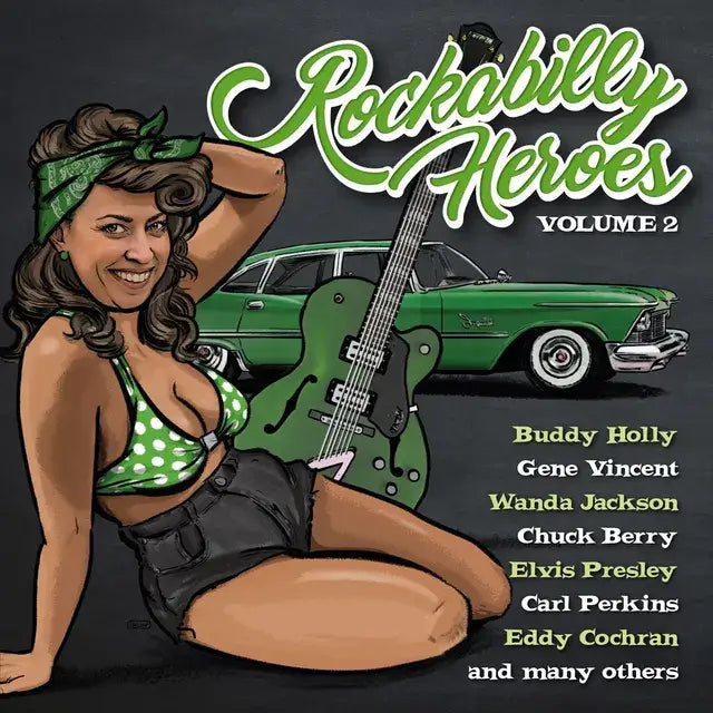 Rockabilly music compilation album cover.